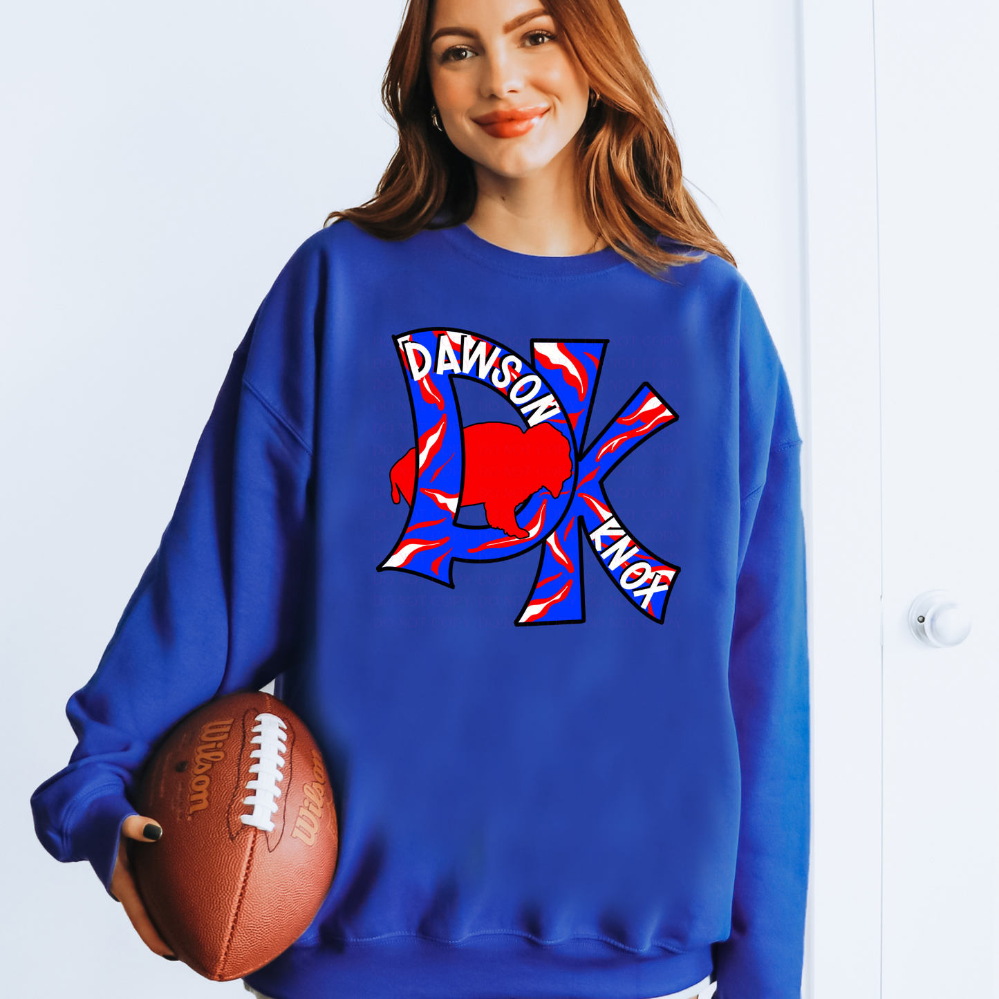 Dawson Knox Initials Red Players Football T-Shirt or Sweatshirt