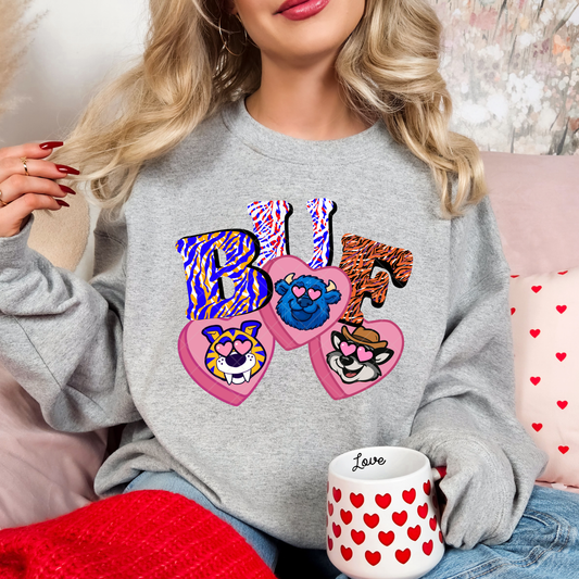 Buffalo Sports Trio Hearts Sweatshirt