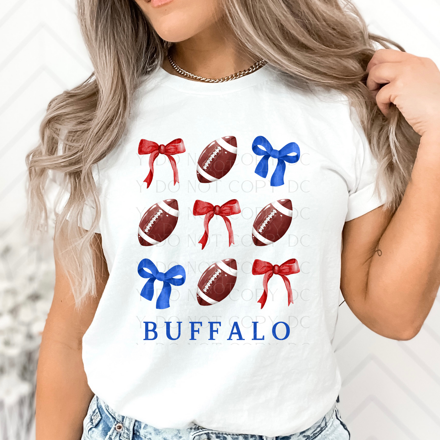 Buffalo Football Coquette Grid T-Shirt, Sweatshirt, or Hoodie