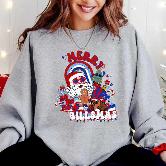 Merry Billsmas Retro Santa T-Shirt or Sweatshirt