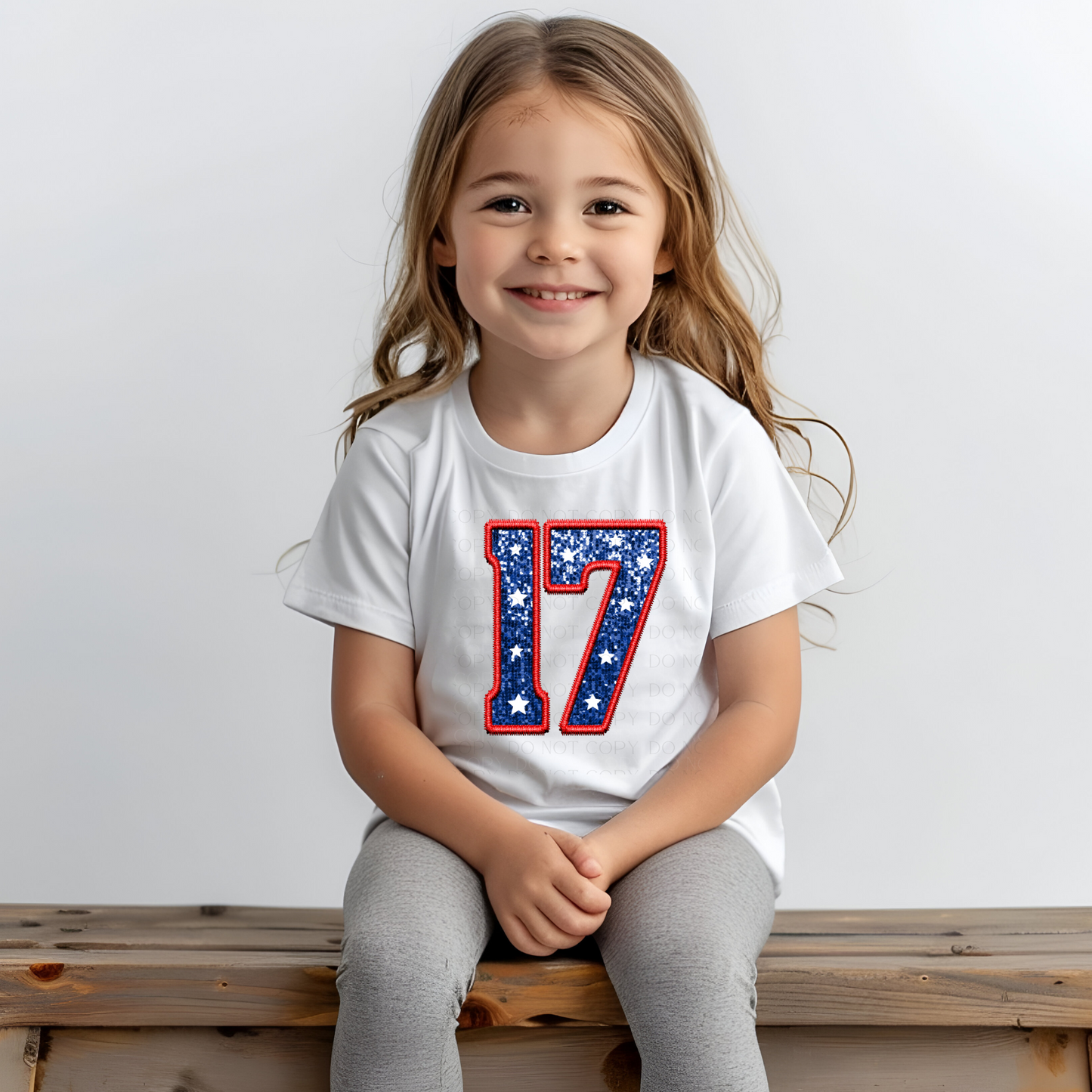 Buffalo 17 Faux Glitter Sequins Toddler T-Shirt