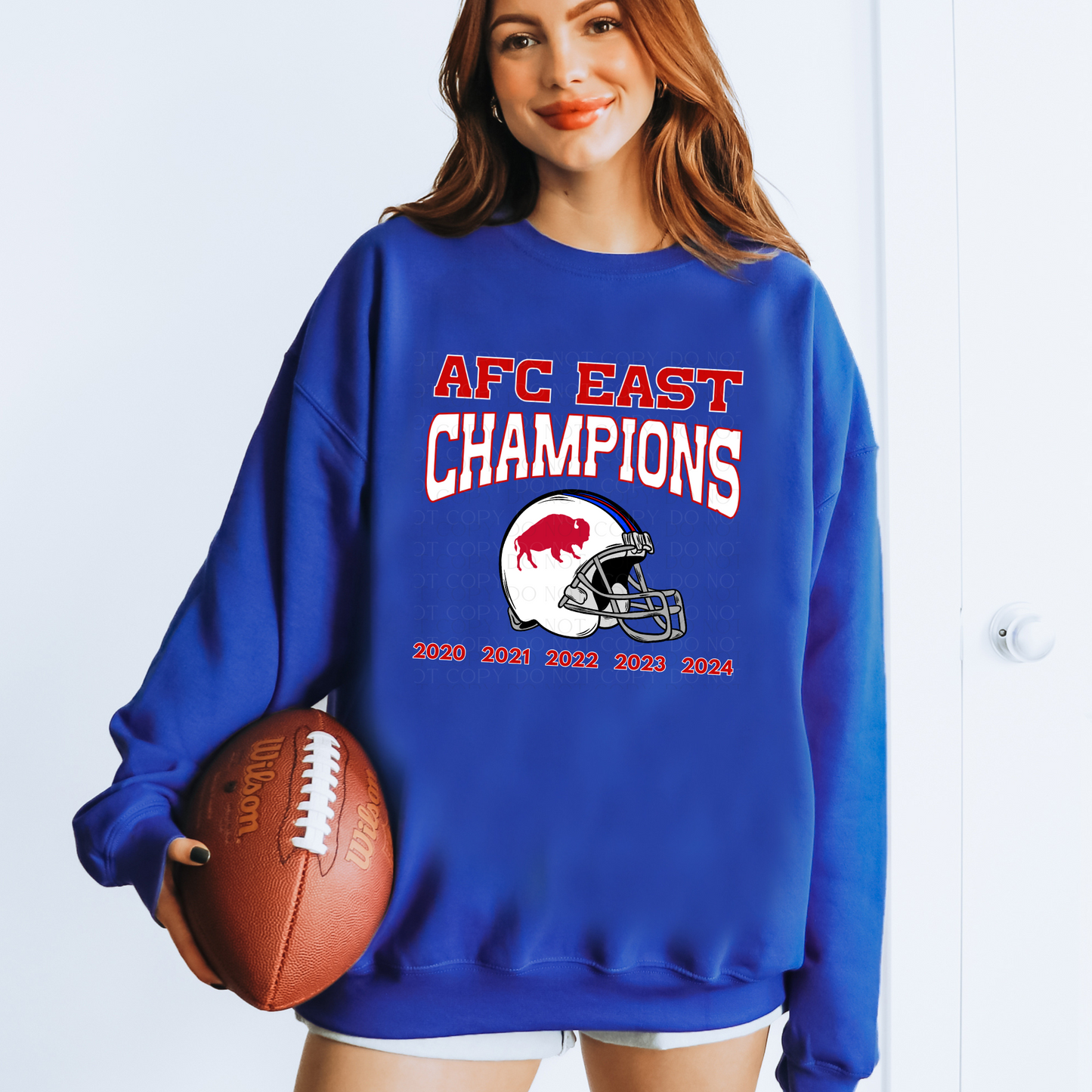 AFC East Champions Buffalo Helmet Sweatshirt