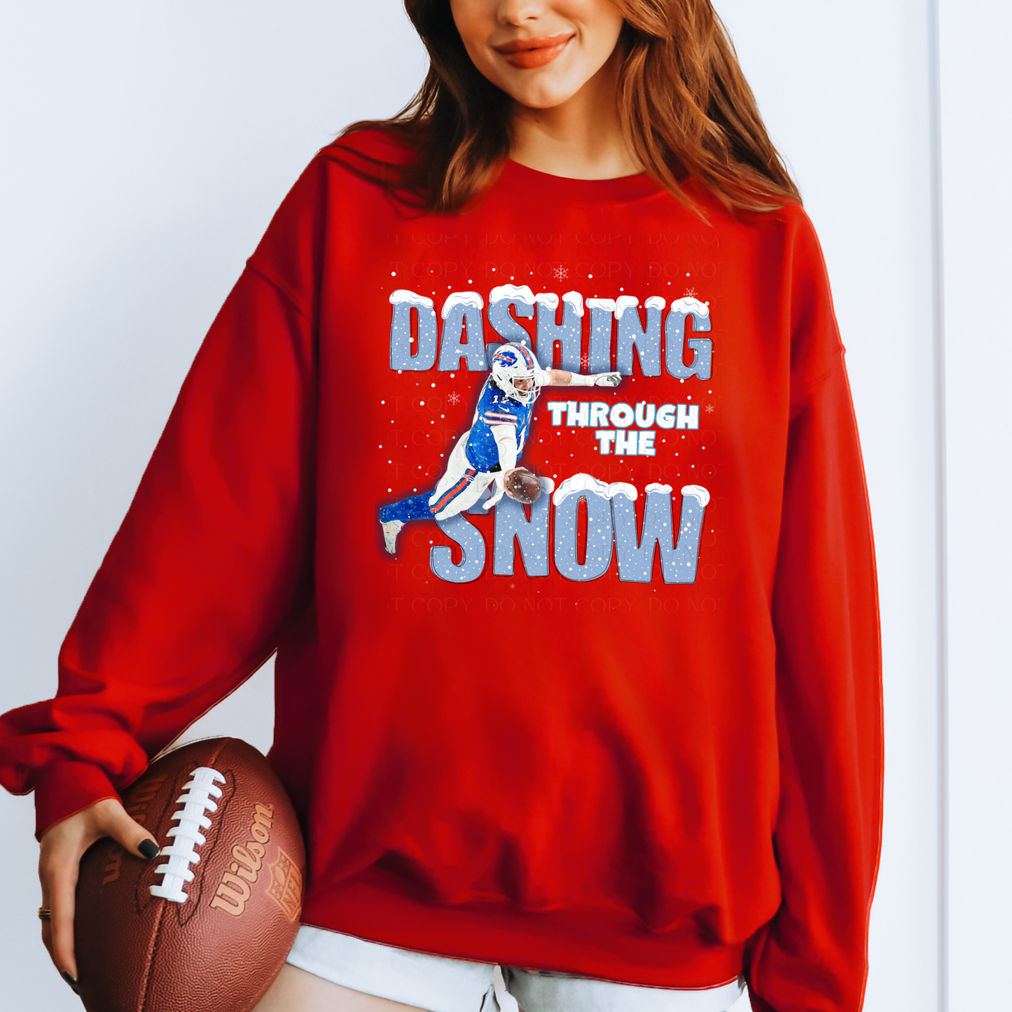 Dashing Through the Snow Allen Buffalo Sweatshirt