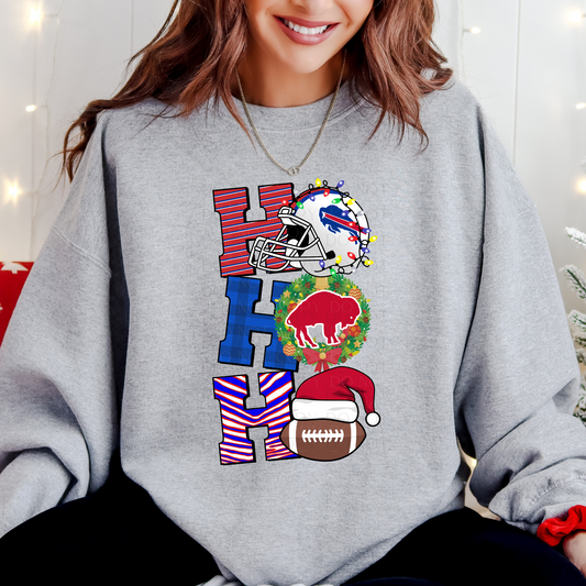 Ho Ho Ho Buffalo Christmas Trio T-Shirt or Sweatshirt