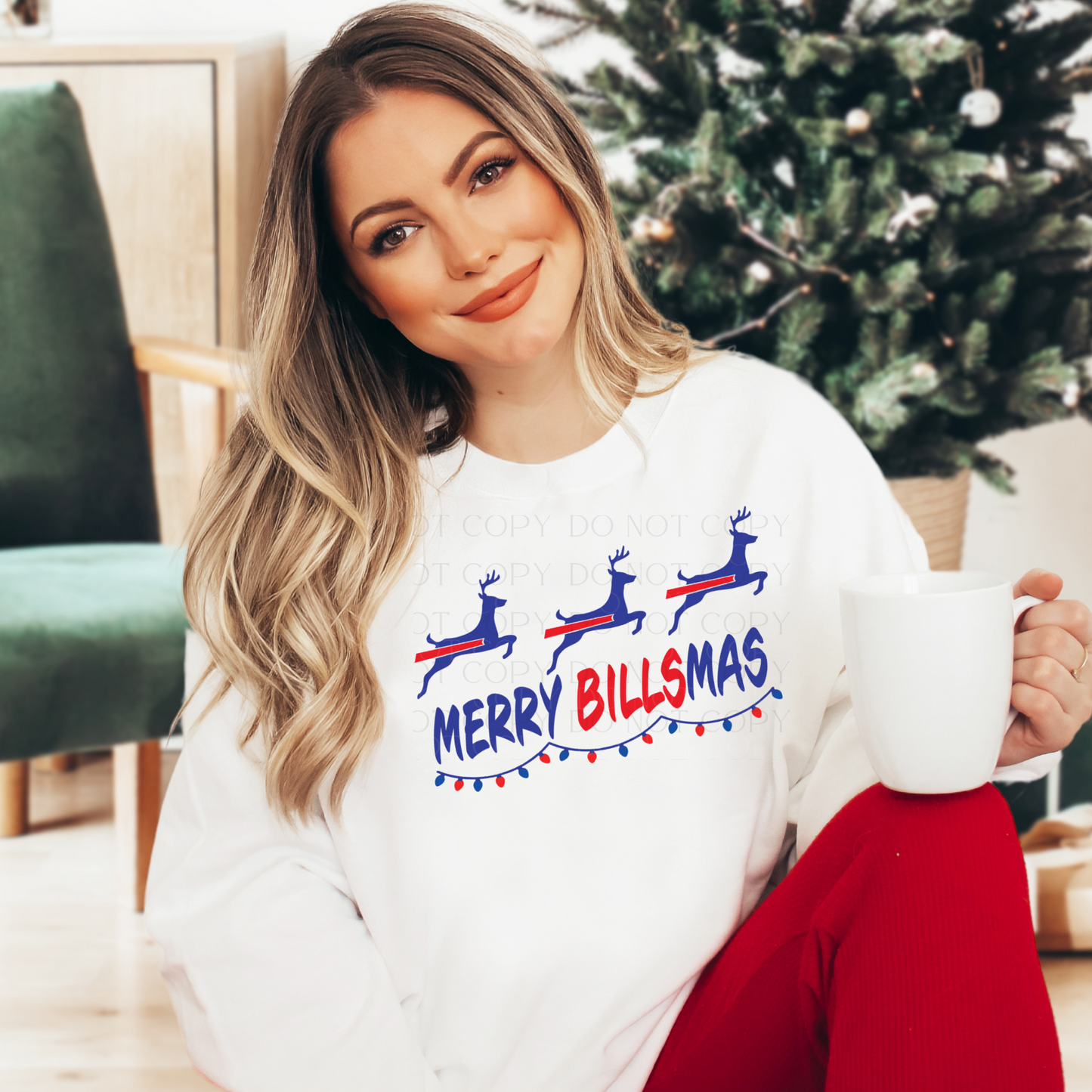 Merry Billsmas Buffalo Christmas T-Shirt or Sweatshirt