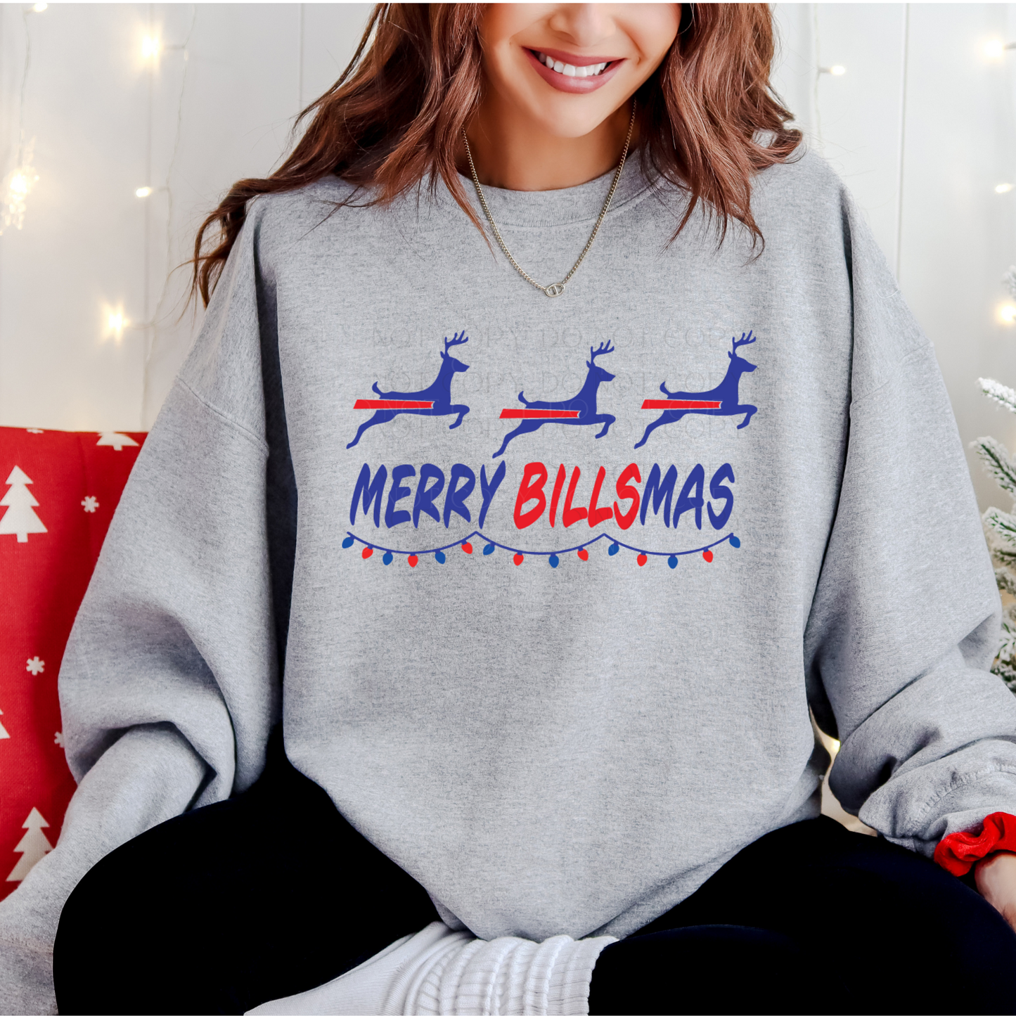 Merry Billsmas Buffalo Christmas T-Shirt or Sweatshirt