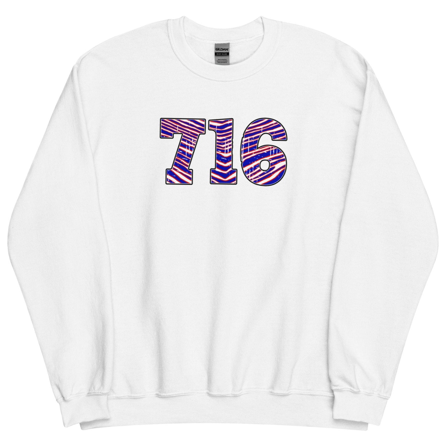 716 Distressed Buffalo Football Sweatshirt