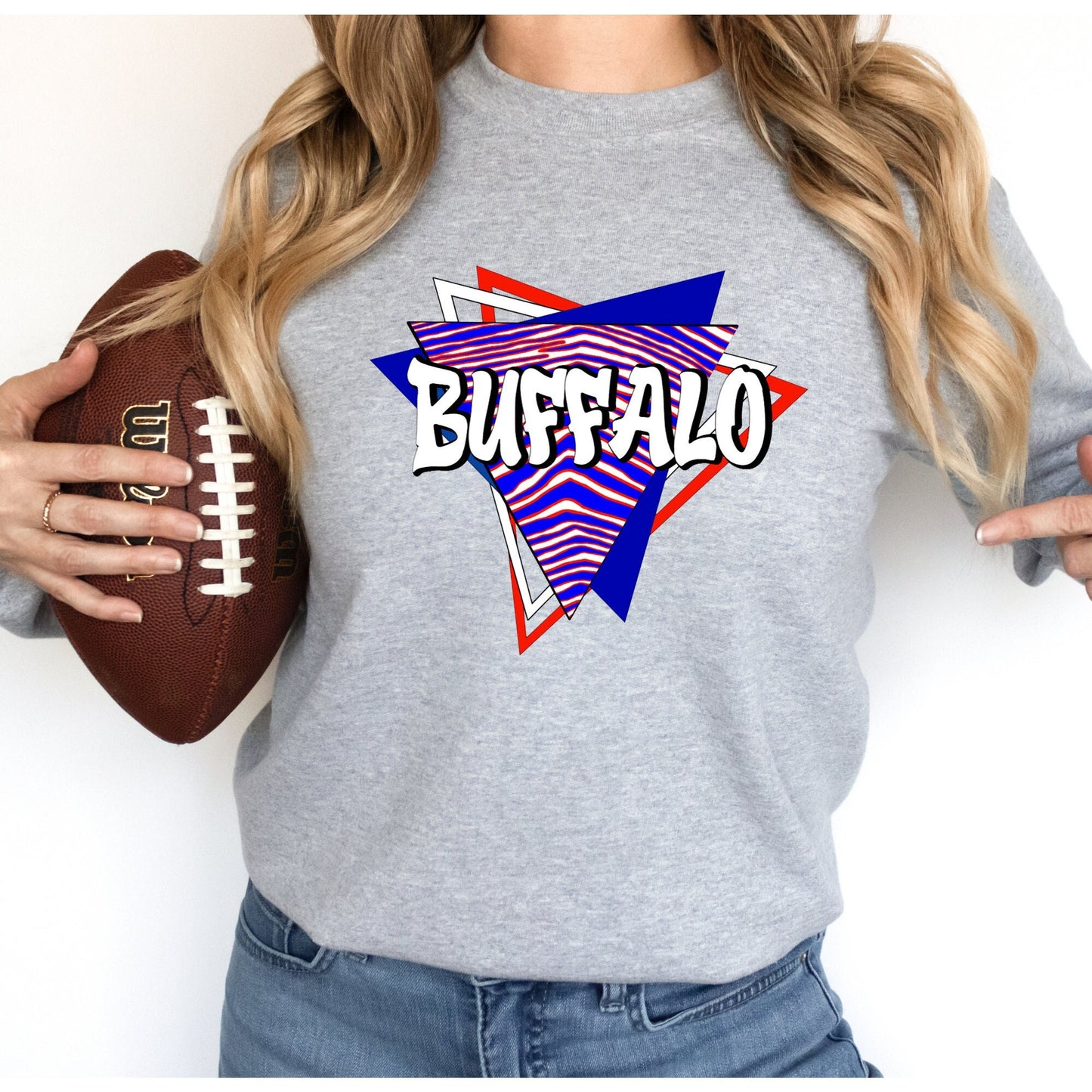 90s Zubaz Triangle Logo Throwback Buffalo Unisex t-shirt or sweatshirt