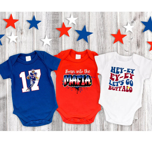 Buffalo Football One-Piece Infant Baby Bodysuit