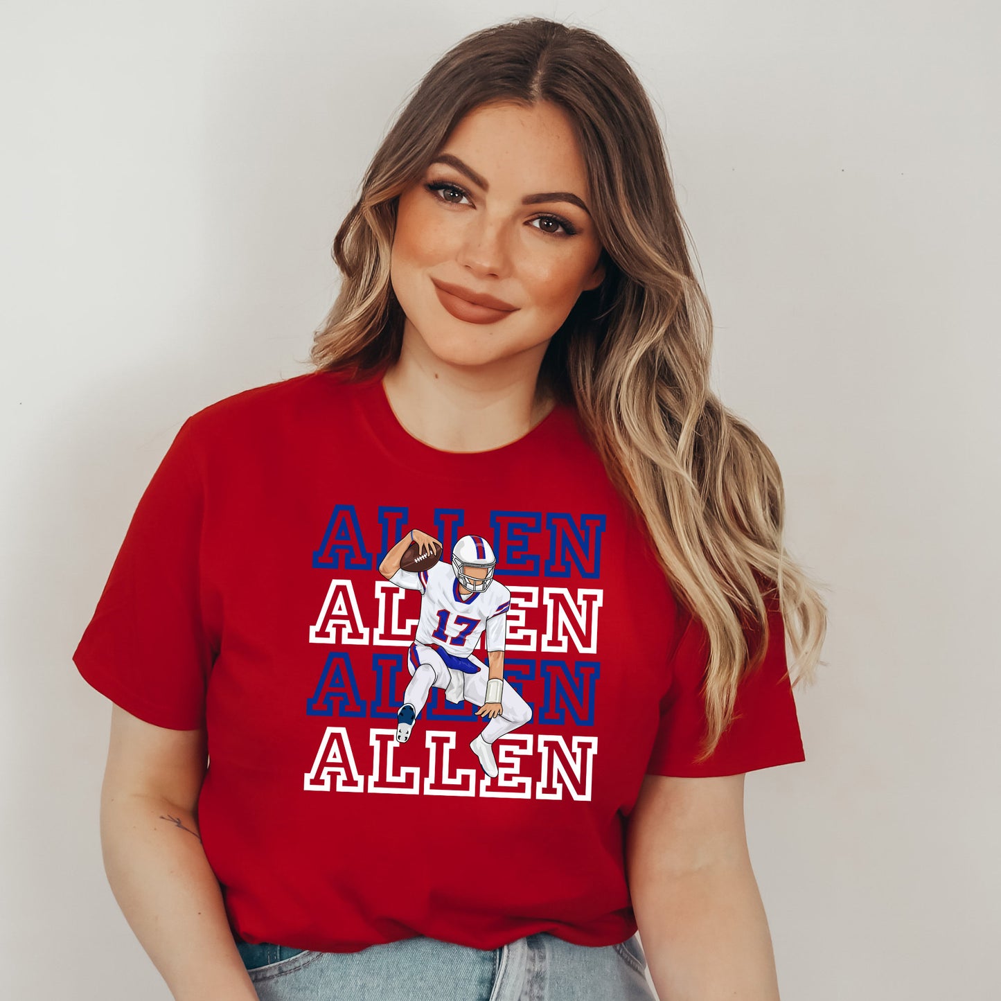 Allen Jumping Buffalo Football  T-Shirt or Sweatshirt