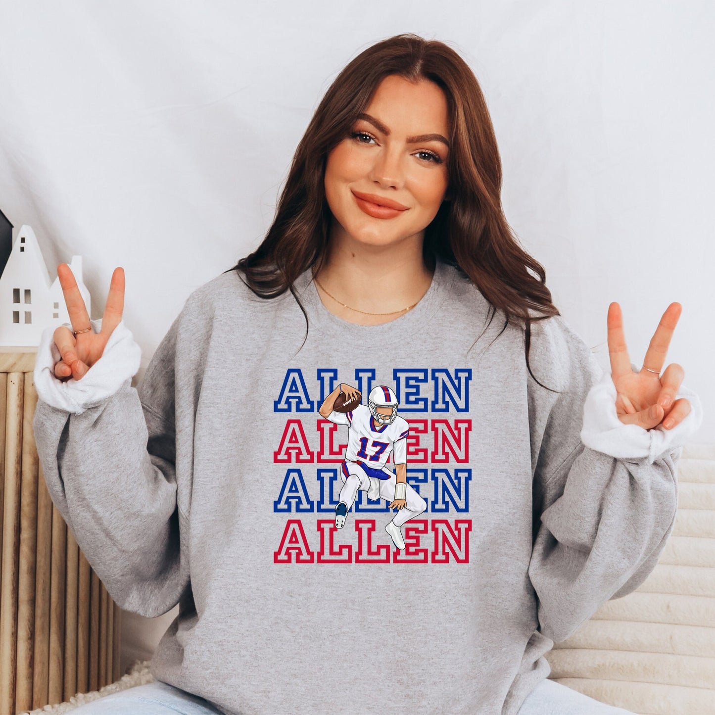 Allen Jumping Buffalo Football  T-Shirt or Sweatshirt