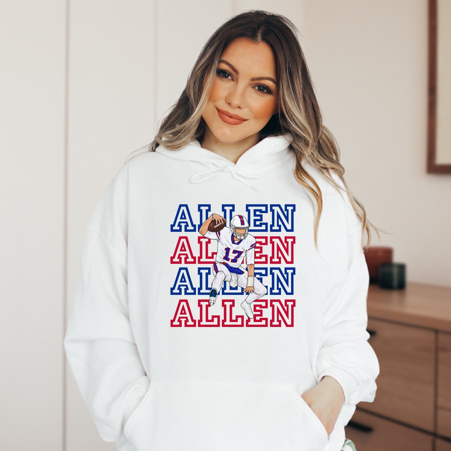 Allen Jumping Buffalo Football  T-Shirt or Sweatshirt