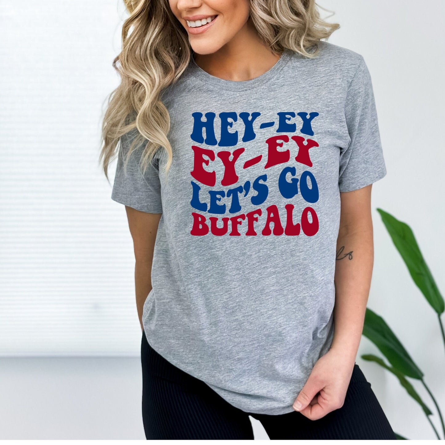 Hey Ey Ey Ey Let's Go Buffalo Football Shirt