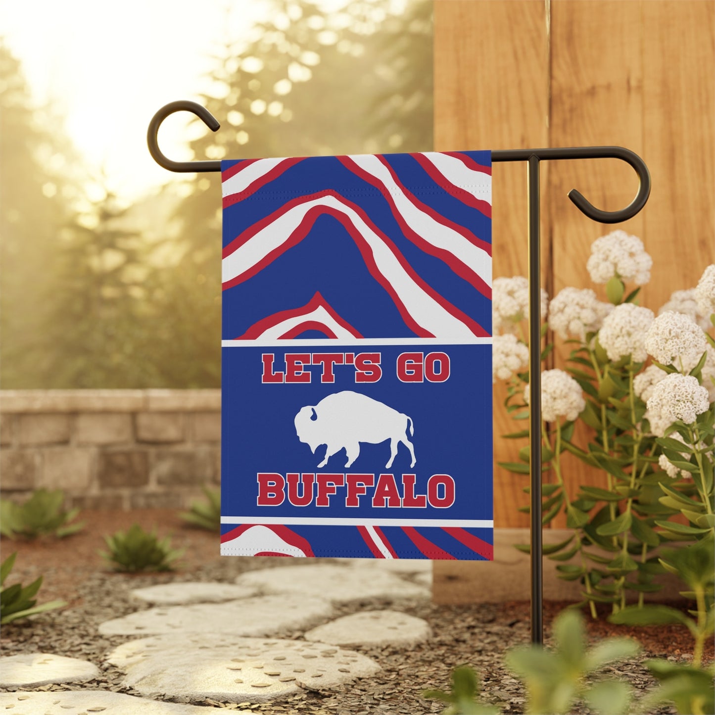 Let's Go Buffalo Zubaz Garden & House Banner