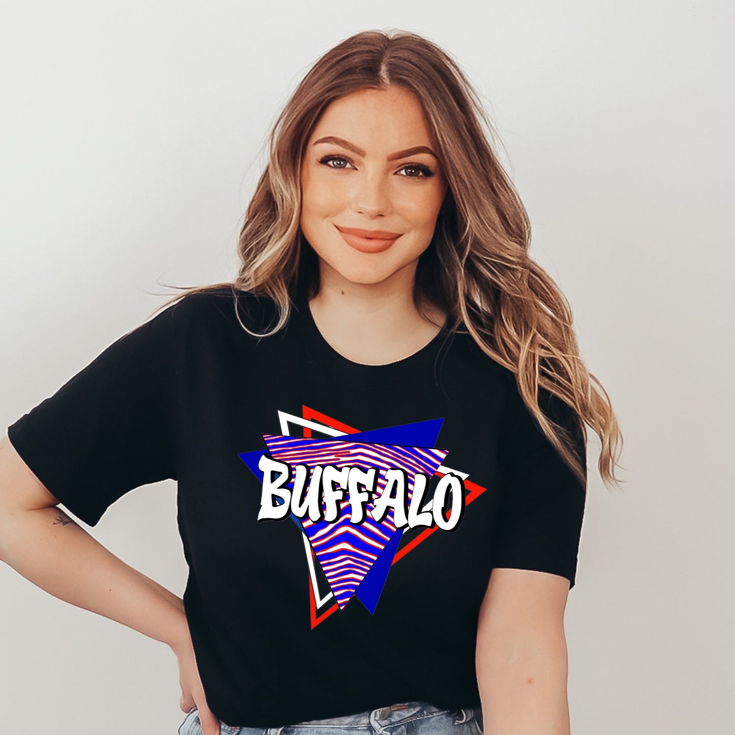 90s Zubaz Triangle Logo Throwback Buffalo Unisex t-shirt or sweatshirt