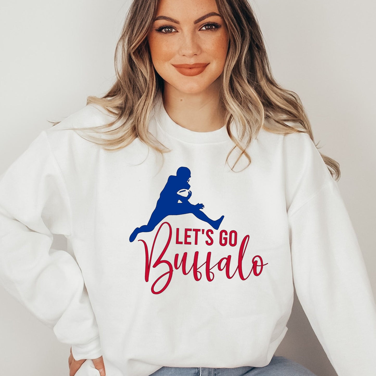 Let's Go Buffalo Blue Jumping Josh TShirt or Sweatshirt