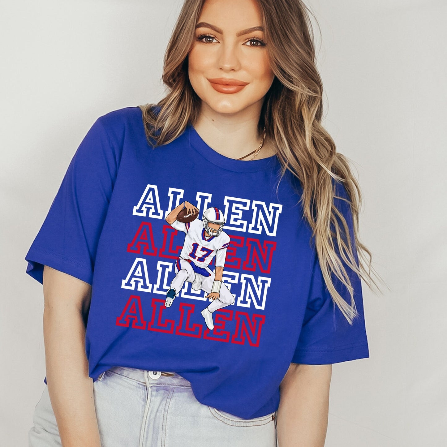 Allen Jumping Buffalo Football  T-Shirt or Sweatshirt