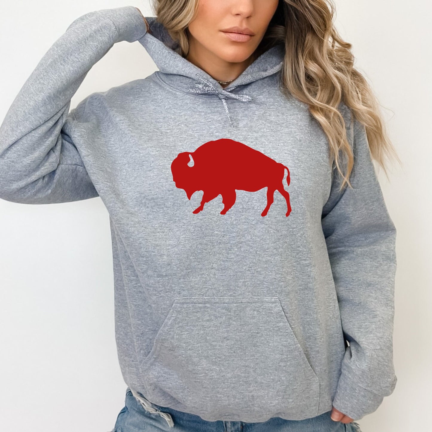 Red Buffalo Tee, Sweatshirt or Hoodie