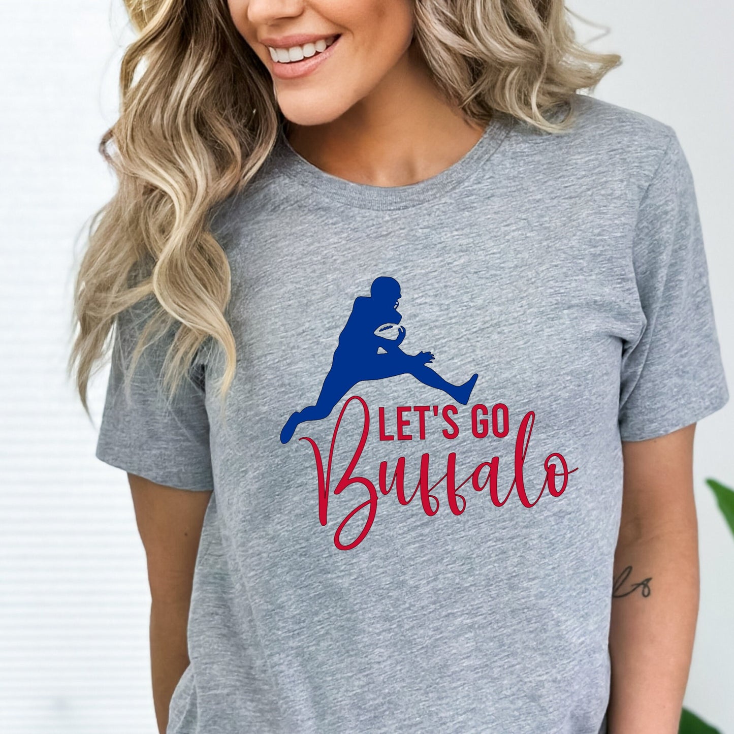 Let's Go Buffalo Blue Jumping Josh TShirt or Sweatshirt