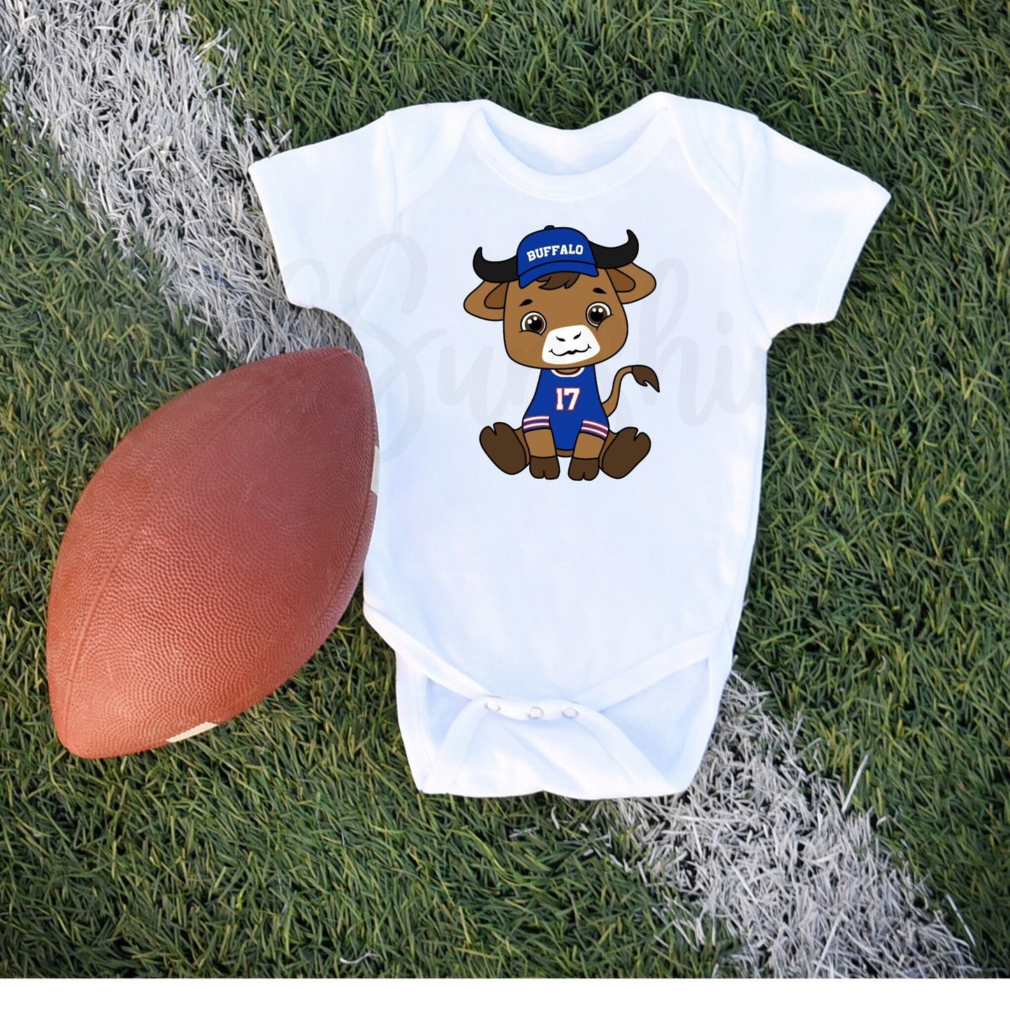 Baby Buffalo Fan Short Sleeve Bodysuit