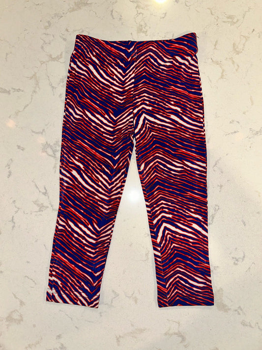 Buffalo Red White Blue Stripe Leggings Baby Toddler Youth Kids Bamboo Soft Football Pants