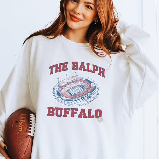 The Ralph Buffalo Football T-Shirt or Sweatshirt White