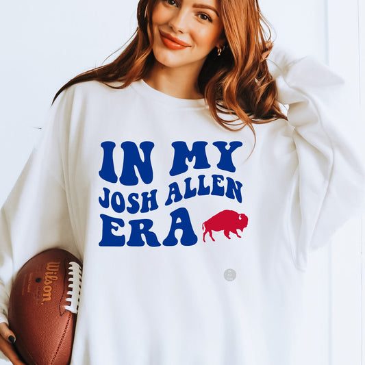 In My Josh Allen Era Retro Wave Division Champions Buffalo Football T-Shirt or Sweatshirt