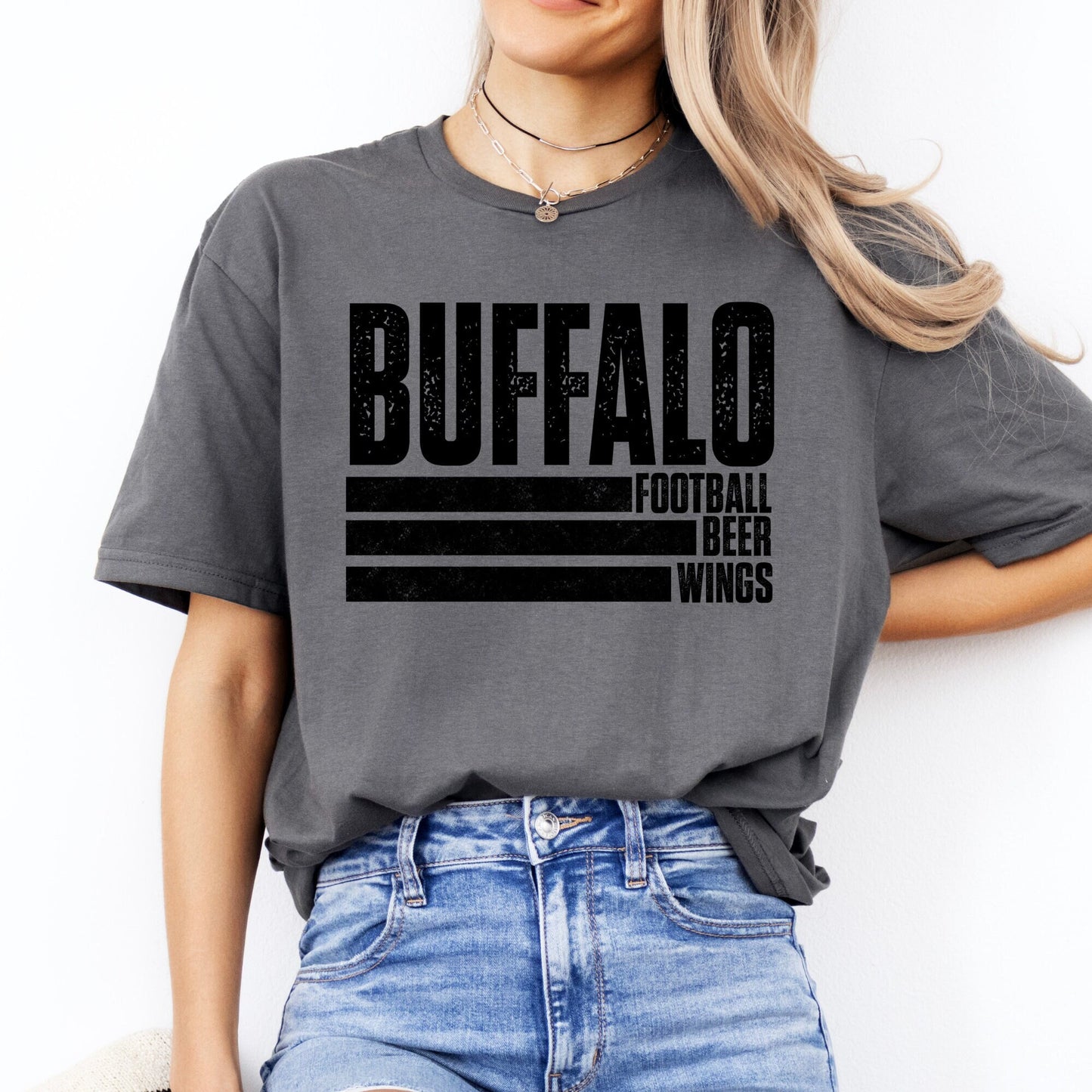 Buffalo Football Beer Wings T-shirt or Sweatshirt